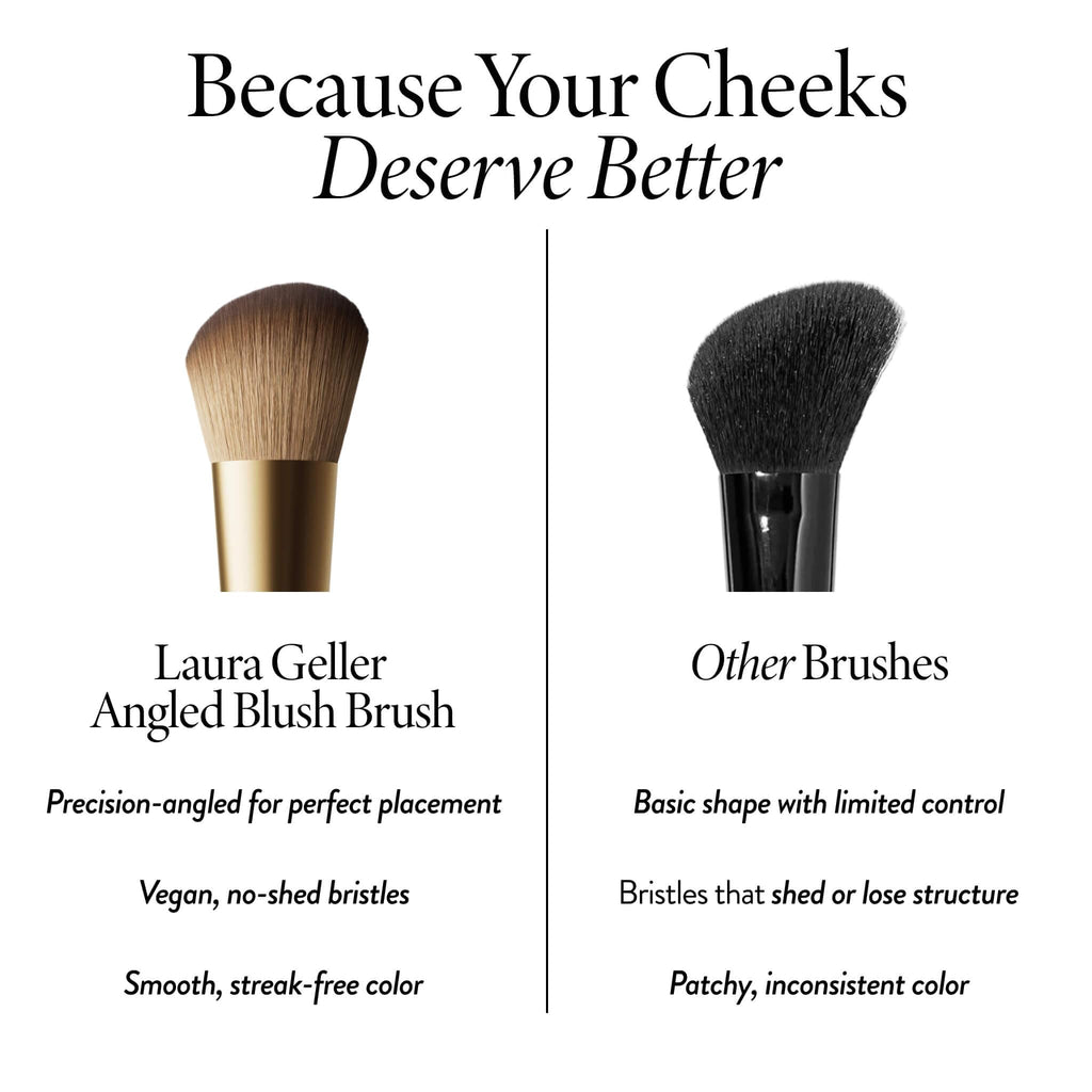 LAURA GELLER NEW YORK Cosmetic Professional Makeup Brushes - Cruelty-Free 02 Retractable Angled Kabuki Brush
