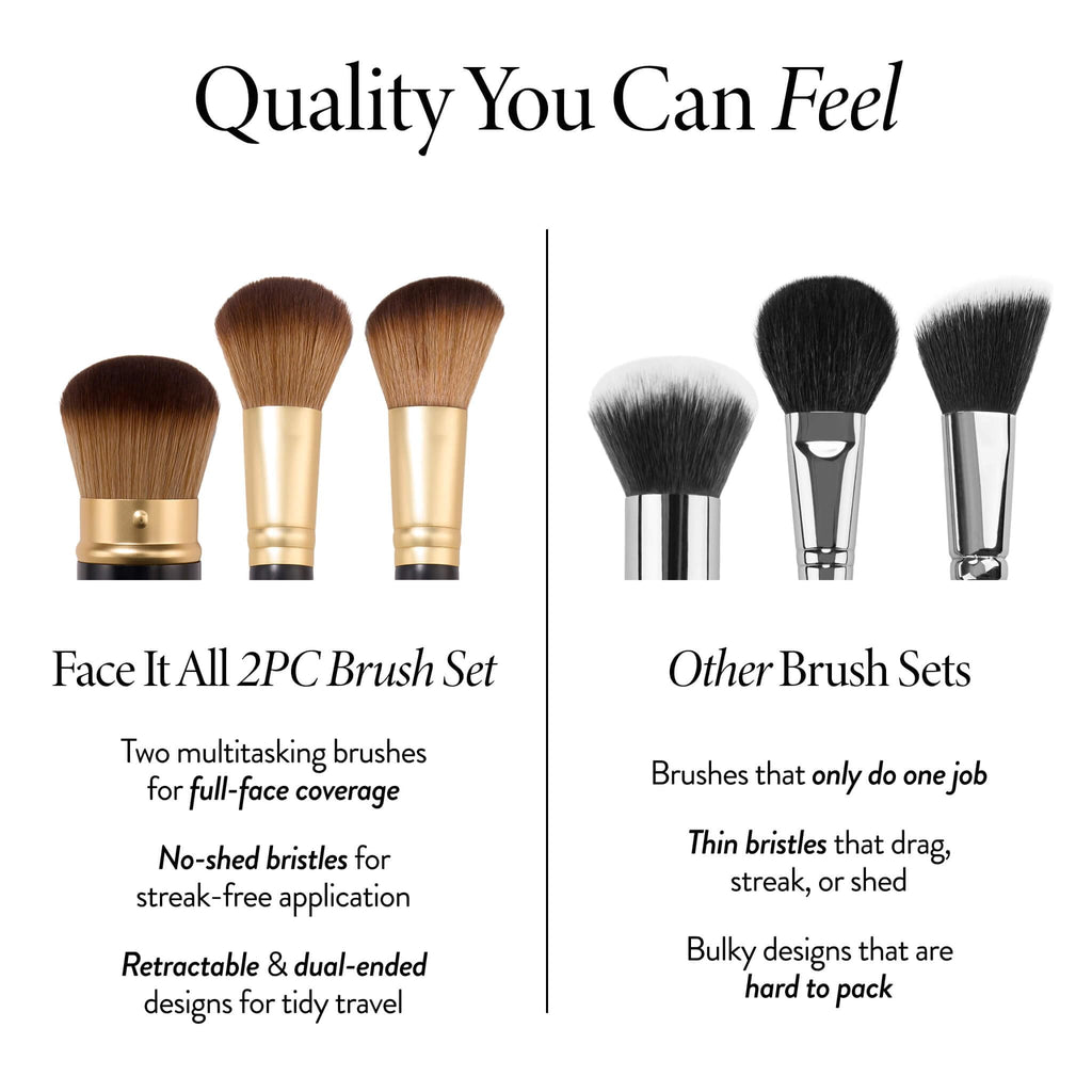LAURA GELLER NEW YORK Cosmetic Professional Makeup Brushes - Cruelty-Free 02 Retractable Angled Kabuki Brush