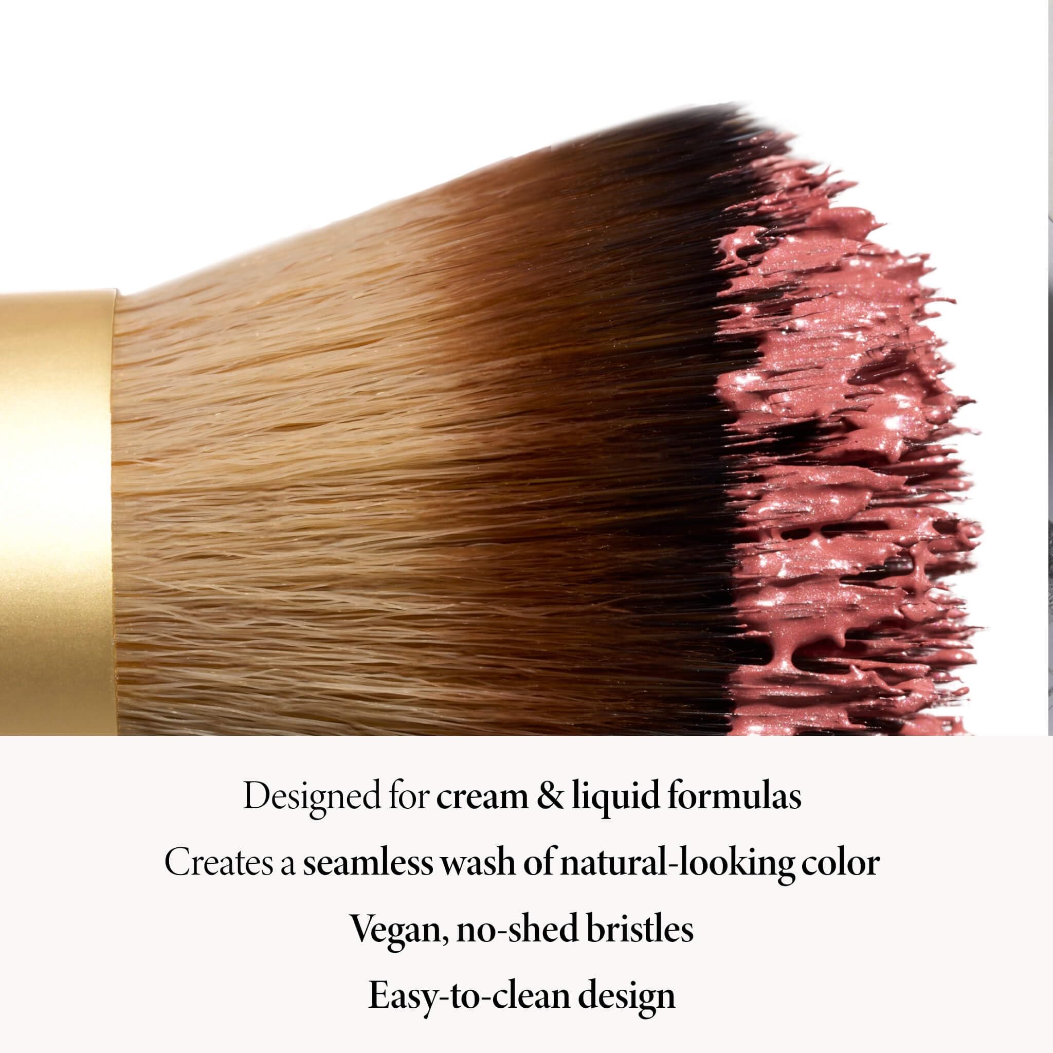 LAURA GELLER NEW YORK Cosmetic Professional Makeup Brushes - Cruelty-Free 02 Retractable Angled Kabuki Brush