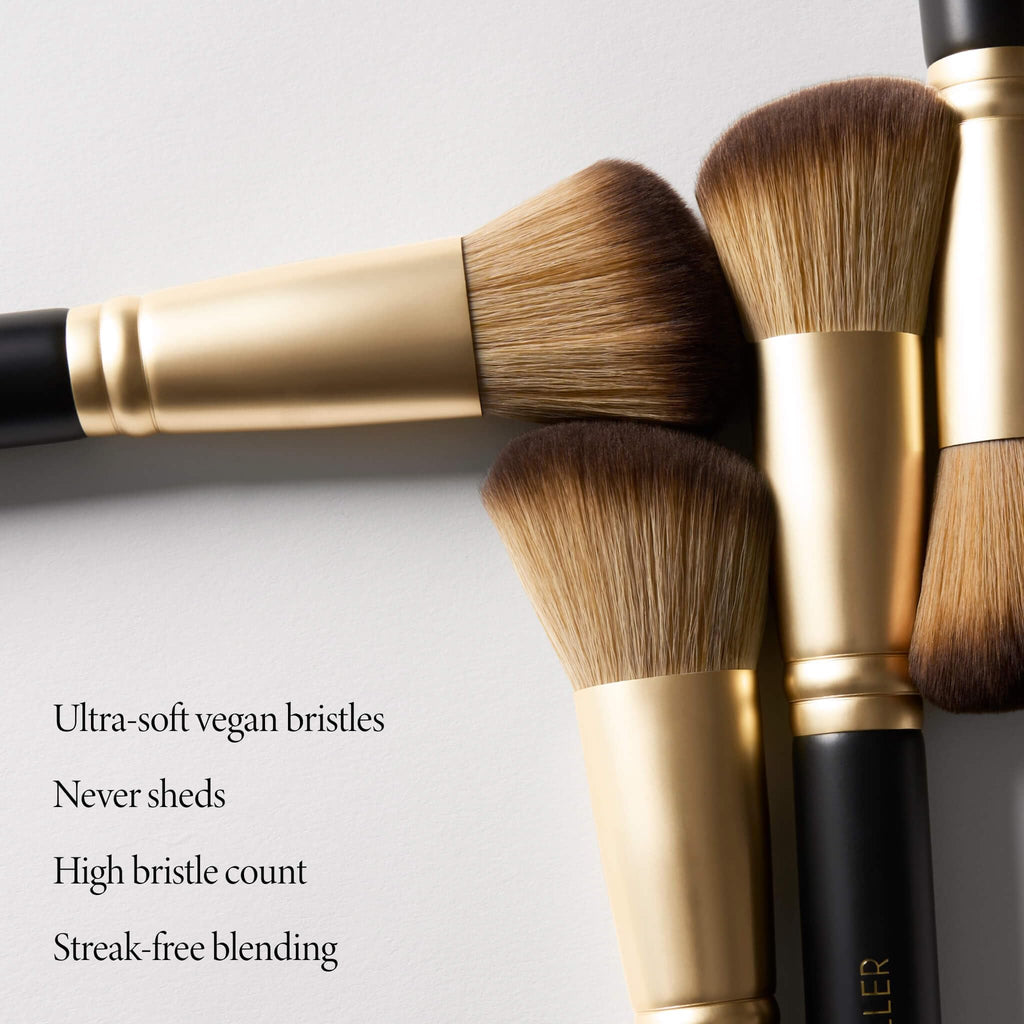 LAURA GELLER NEW YORK Cosmetic Professional Makeup Brushes - Cruelty-Free 02 Retractable Angled Kabuki Brush