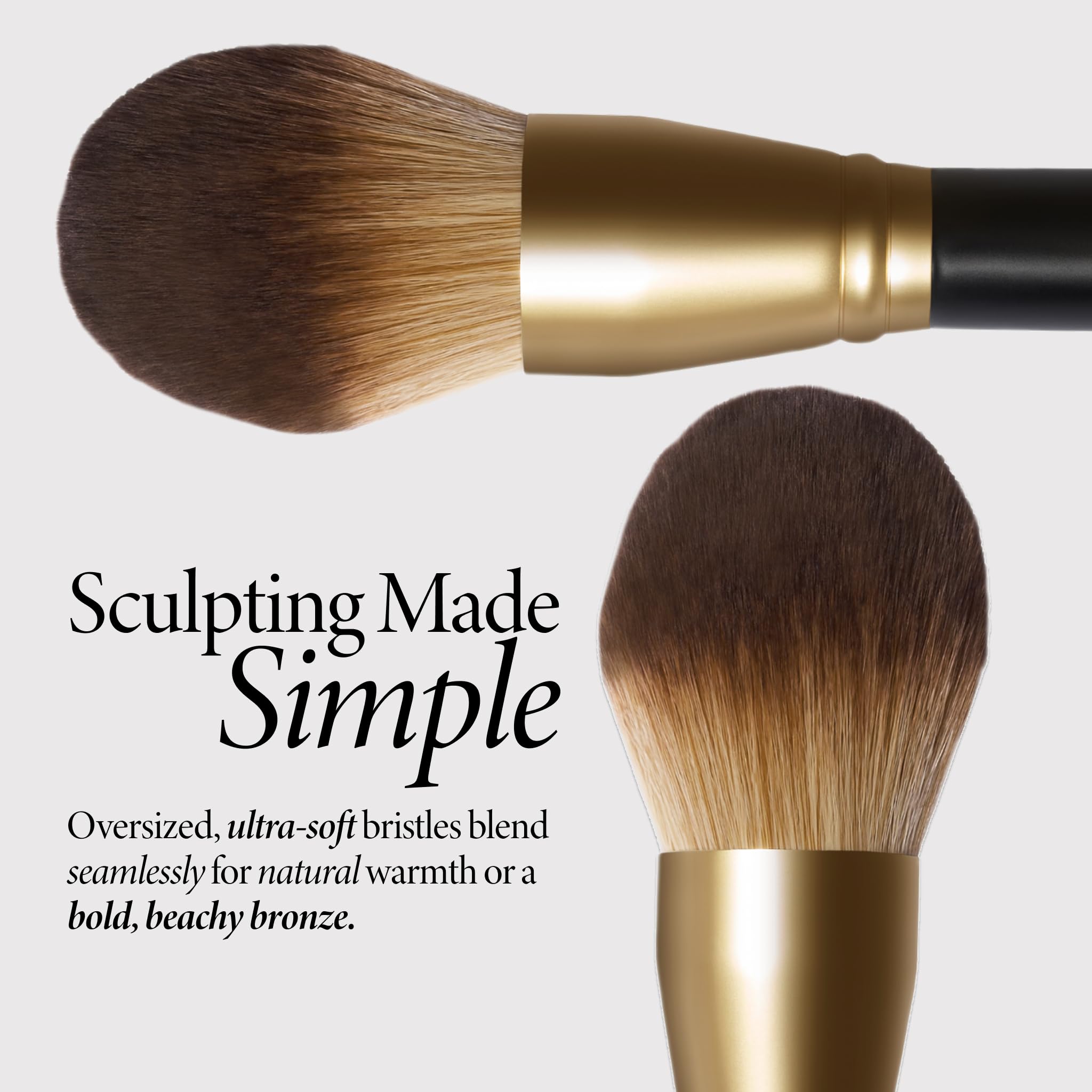 LAURA GELLER NEW YORK Cosmetic Professional Makeup Brushes - Cruelty-Free 02 Retractable Angled Kabuki Brush