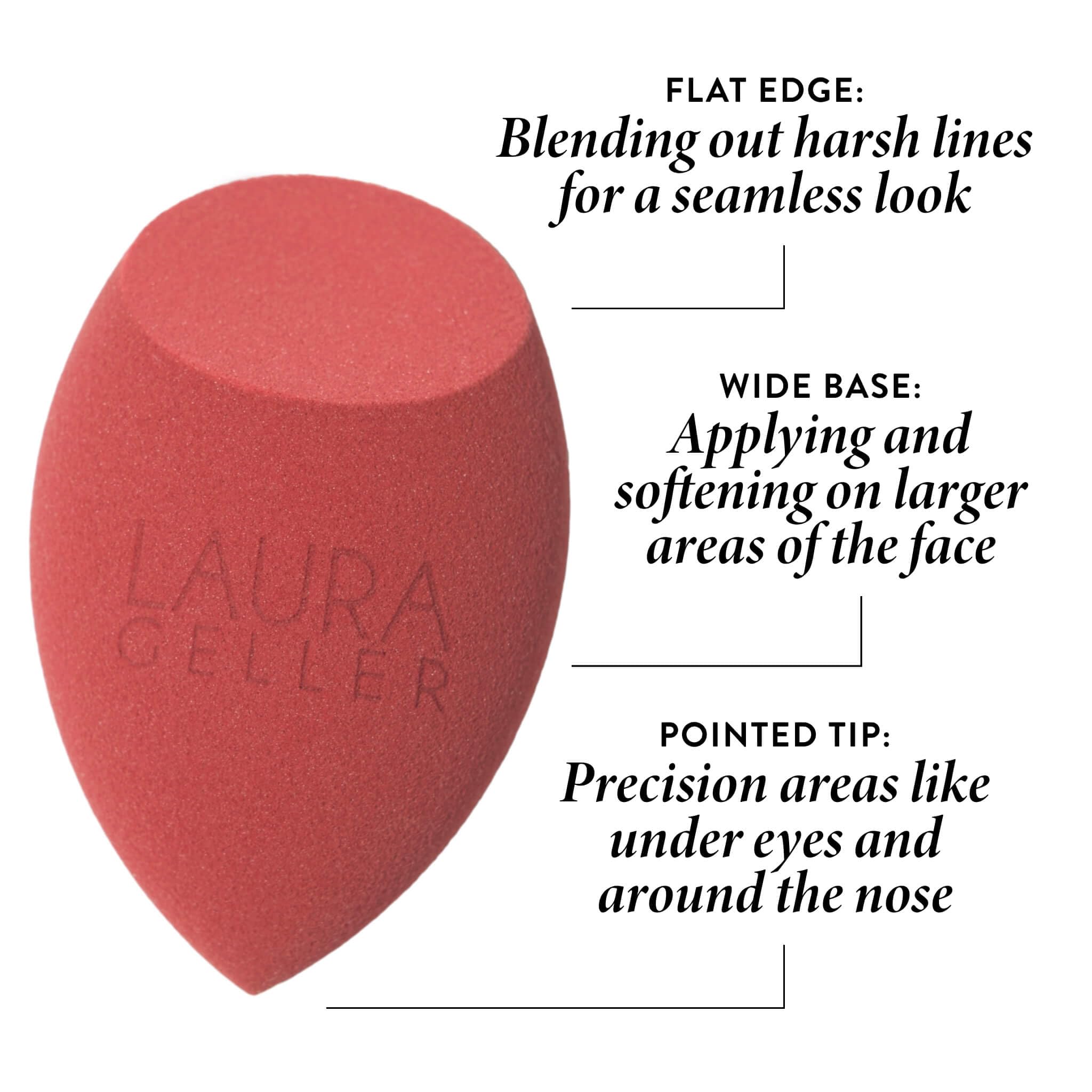 LAURA GELLER NEW YORK Cosmetic Professional Makeup Brushes - Cruelty-Free 02 Retractable Angled Kabuki Brush
