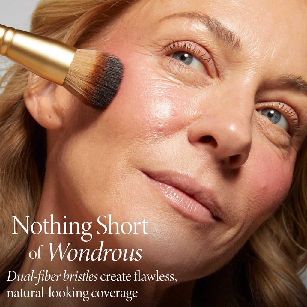 LAURA GELLER NEW YORK Cosmetic Professional Makeup Brushes - Cruelty-Free 02 Retractable Angled Kabuki Brush