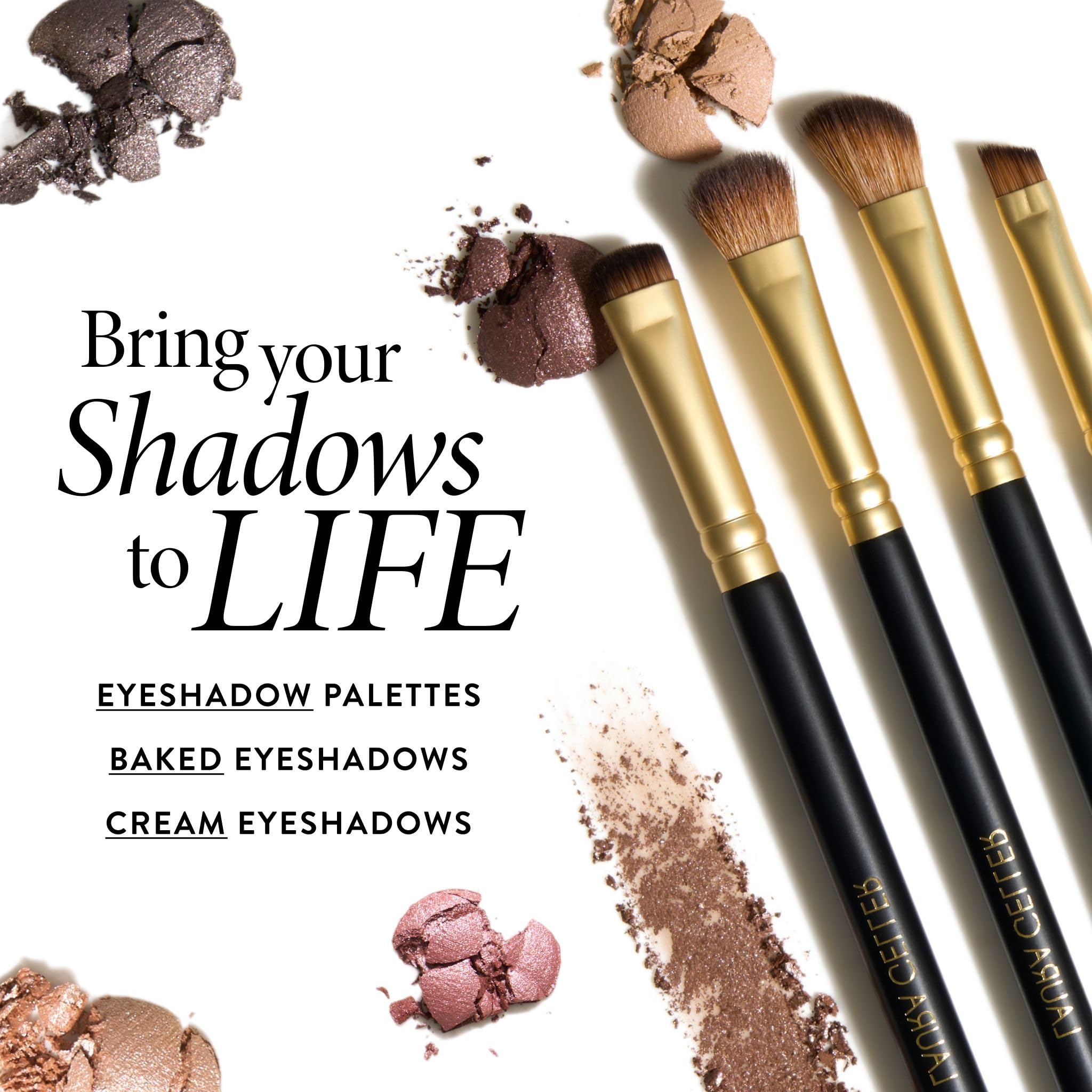 LAURA GELLER NEW YORK Cosmetic Professional Makeup Brushes - Cruelty-Free 02 Retractable Angled Kabuki Brush