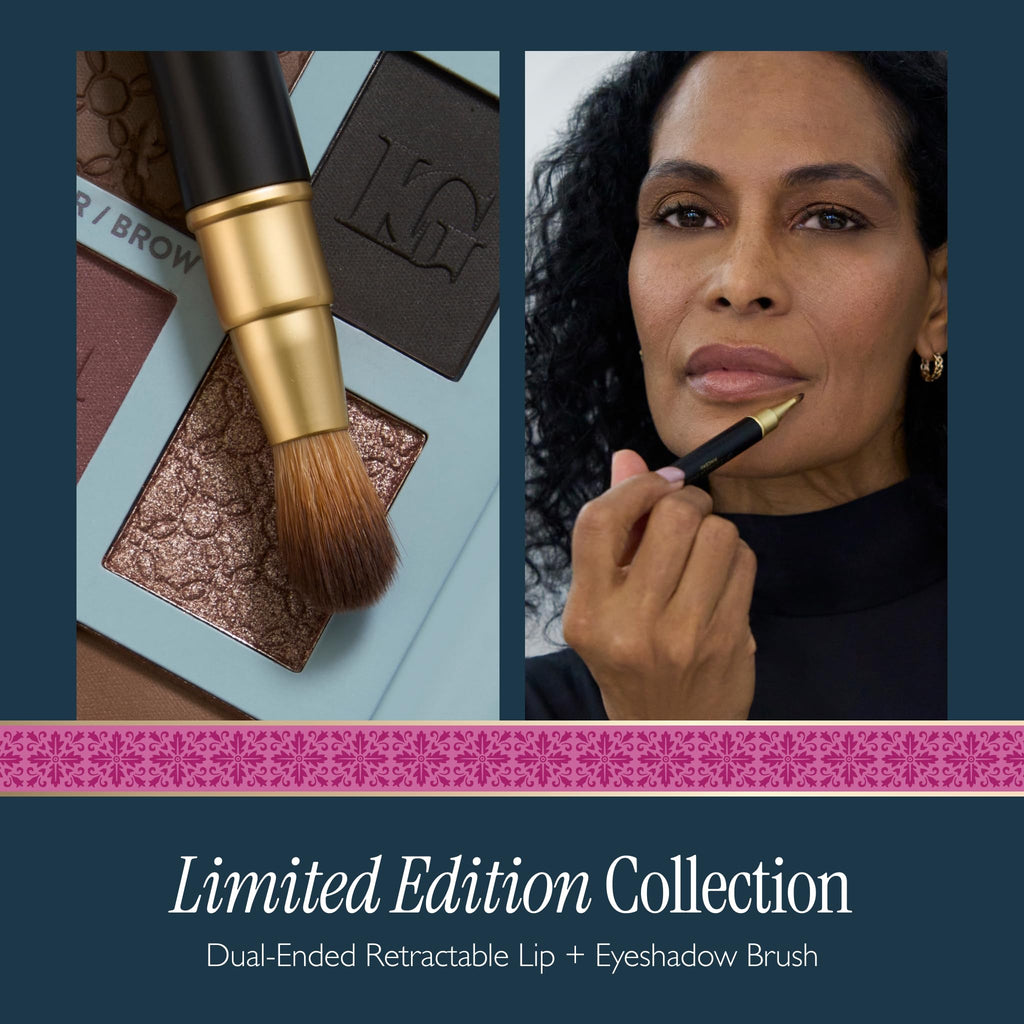 LAURA GELLER NEW YORK Cosmetic Professional Makeup Brushes - Cruelty-Free 02 Retractable Angled Kabuki Brush