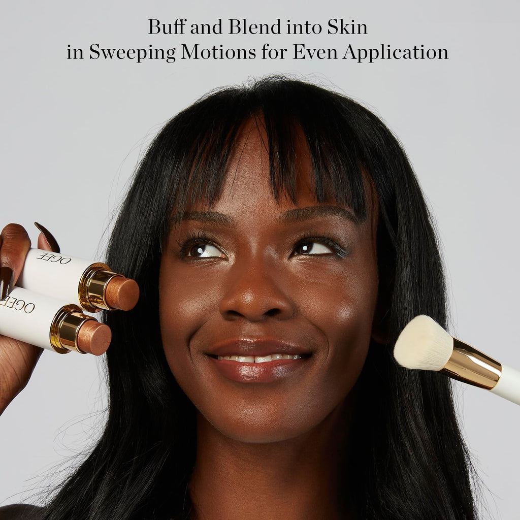 Ogee Blender Brush - Professional Quality Makeup Brush - Ultra-Soft Foundation Brush with Vegan Bristles for Flawless Makeup Application