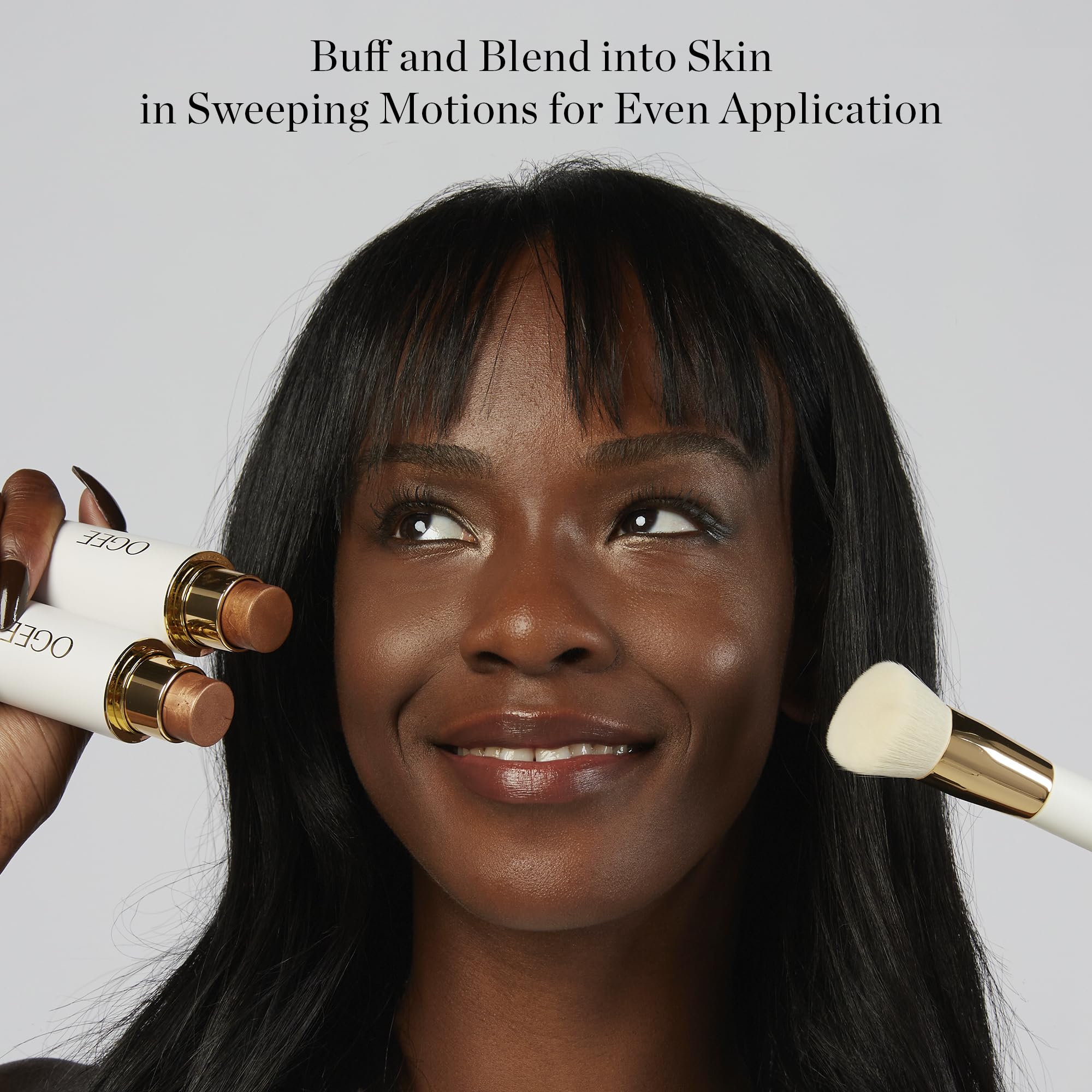 Ogee Blender Brush - Professional Quality Makeup Brush - Ultra-Soft Foundation Brush with Vegan Bristles for Flawless Makeup Application