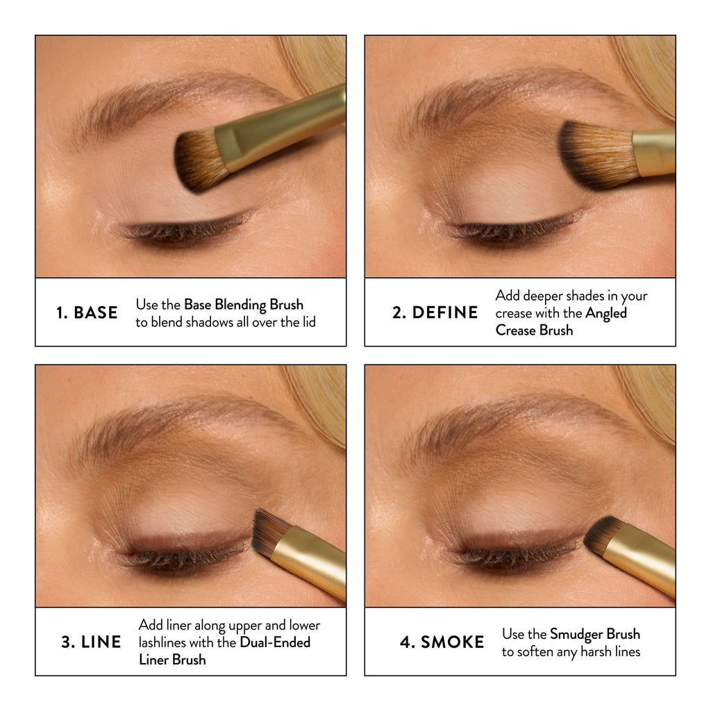 LAURA GELLER NEW YORK Cosmetic Professional Makeup Brushes - Cruelty-Free 02 Retractable Angled Kabuki Brush