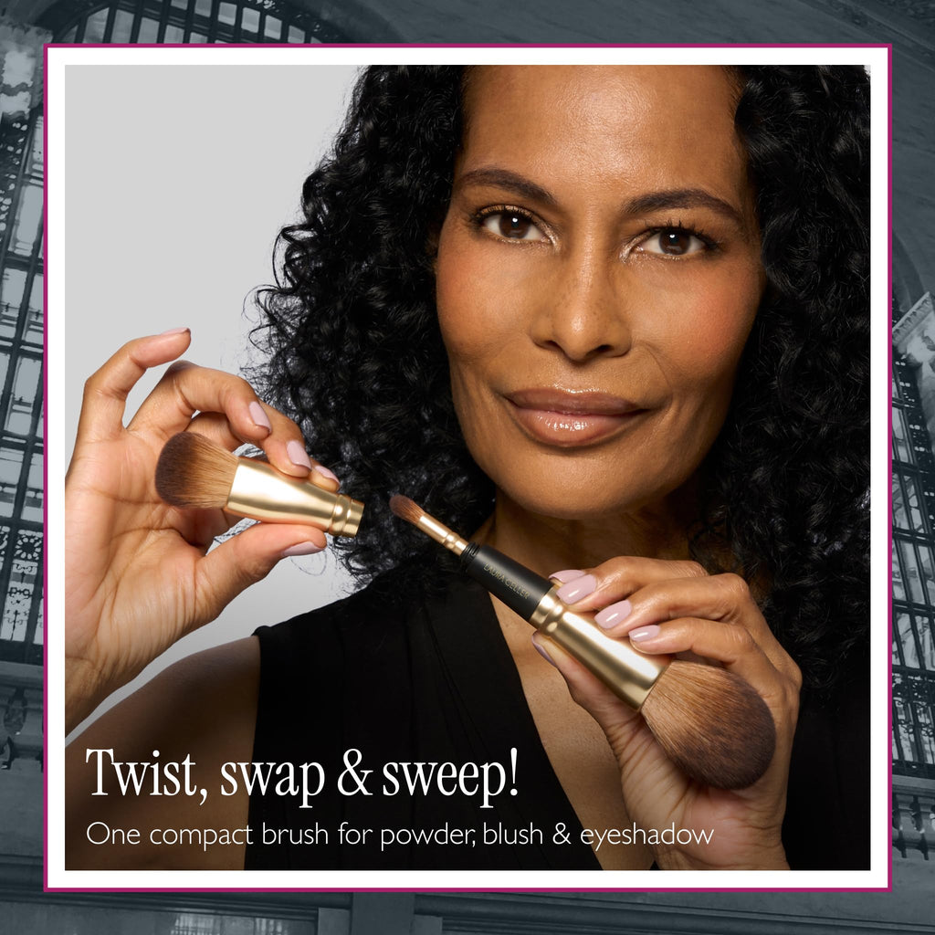 LAURA GELLER NEW YORK Cosmetic Professional Makeup Brushes - Cruelty-Free 02 Retractable Angled Kabuki Brush
