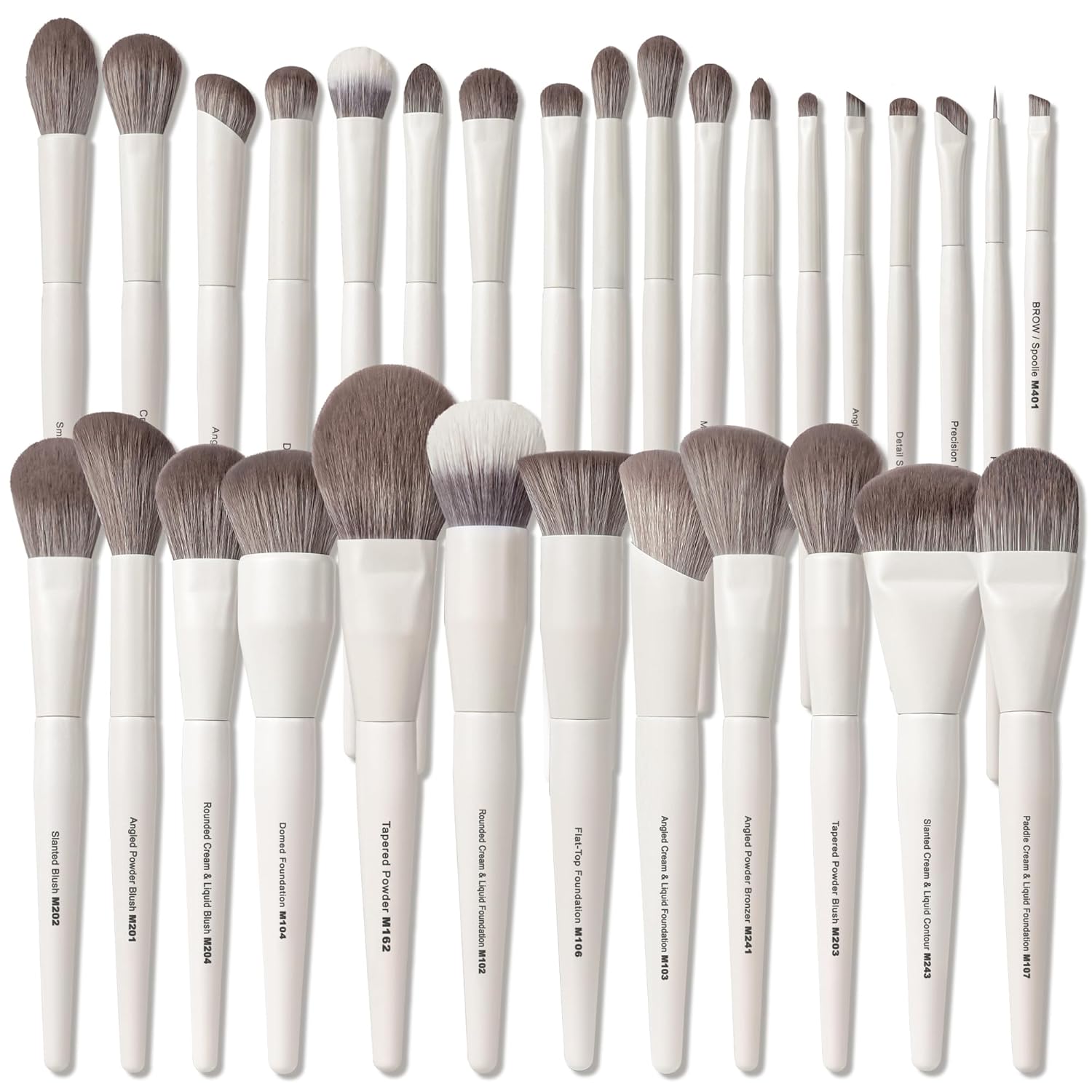 30 Pcs Pro Grade Makeup Brushes Set with Dense Ultra Soft Bristle,Elegant Design Luxury Make up Brushes for Foundation,Face Blending Powder, Contour, Bronzer,Highlight, Concealer, Eyeshadow