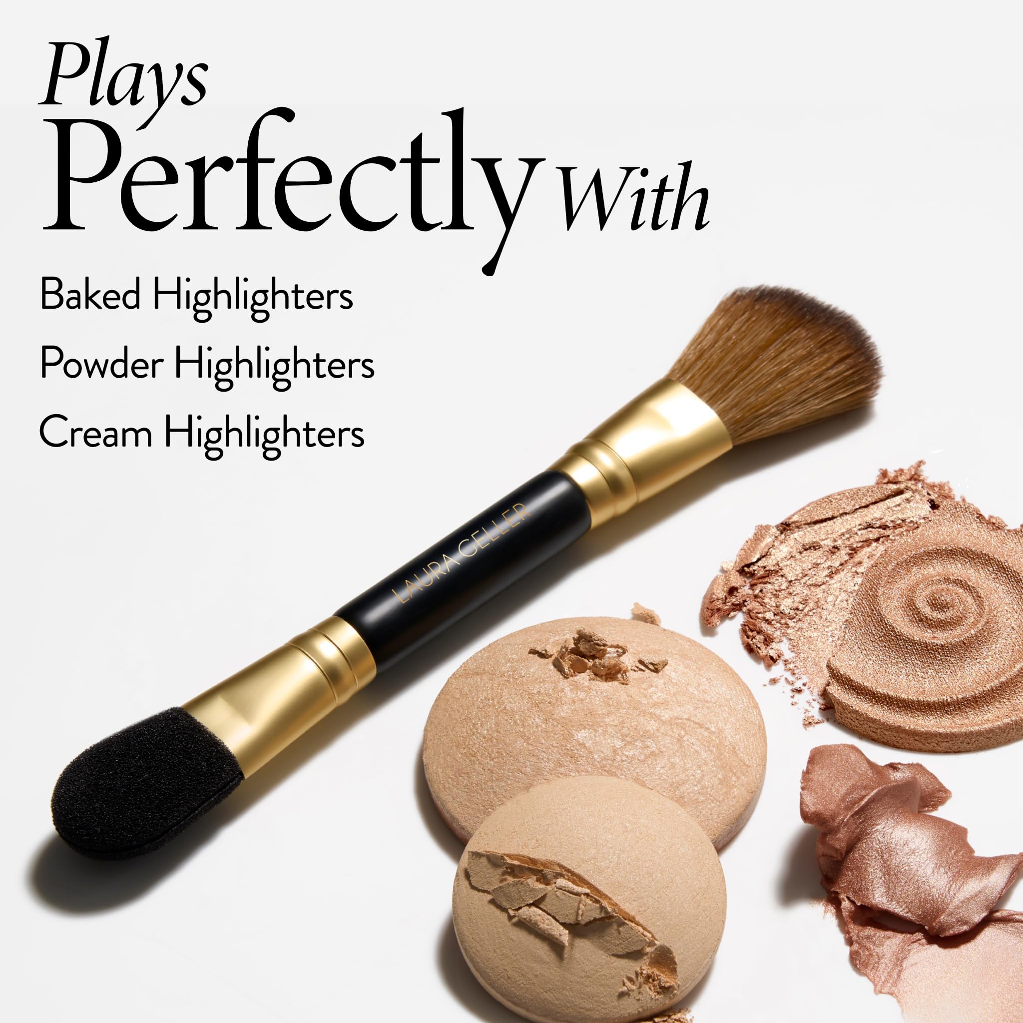 LAURA GELLER NEW YORK Cosmetic Professional Makeup Brushes - Cruelty-Free 02 Retractable Angled Kabuki Brush