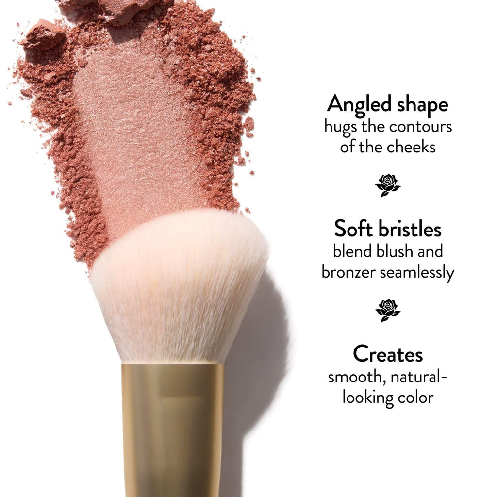 LAURA GELLER NEW YORK Cosmetic Professional Makeup Brushes - Cruelty-Free 02 Retractable Angled Kabuki Brush