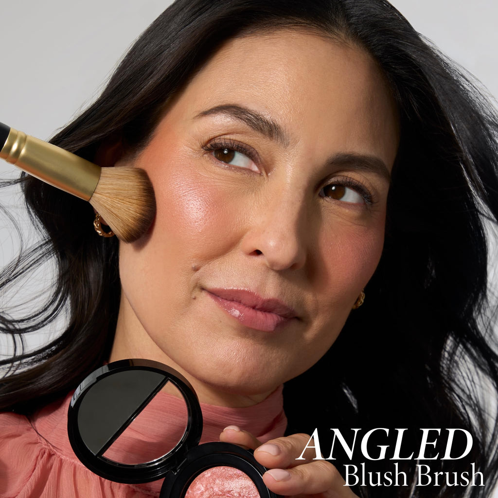 LAURA GELLER NEW YORK Cosmetic Professional Makeup Brushes - Cruelty-Free 02 Retractable Angled Kabuki Brush