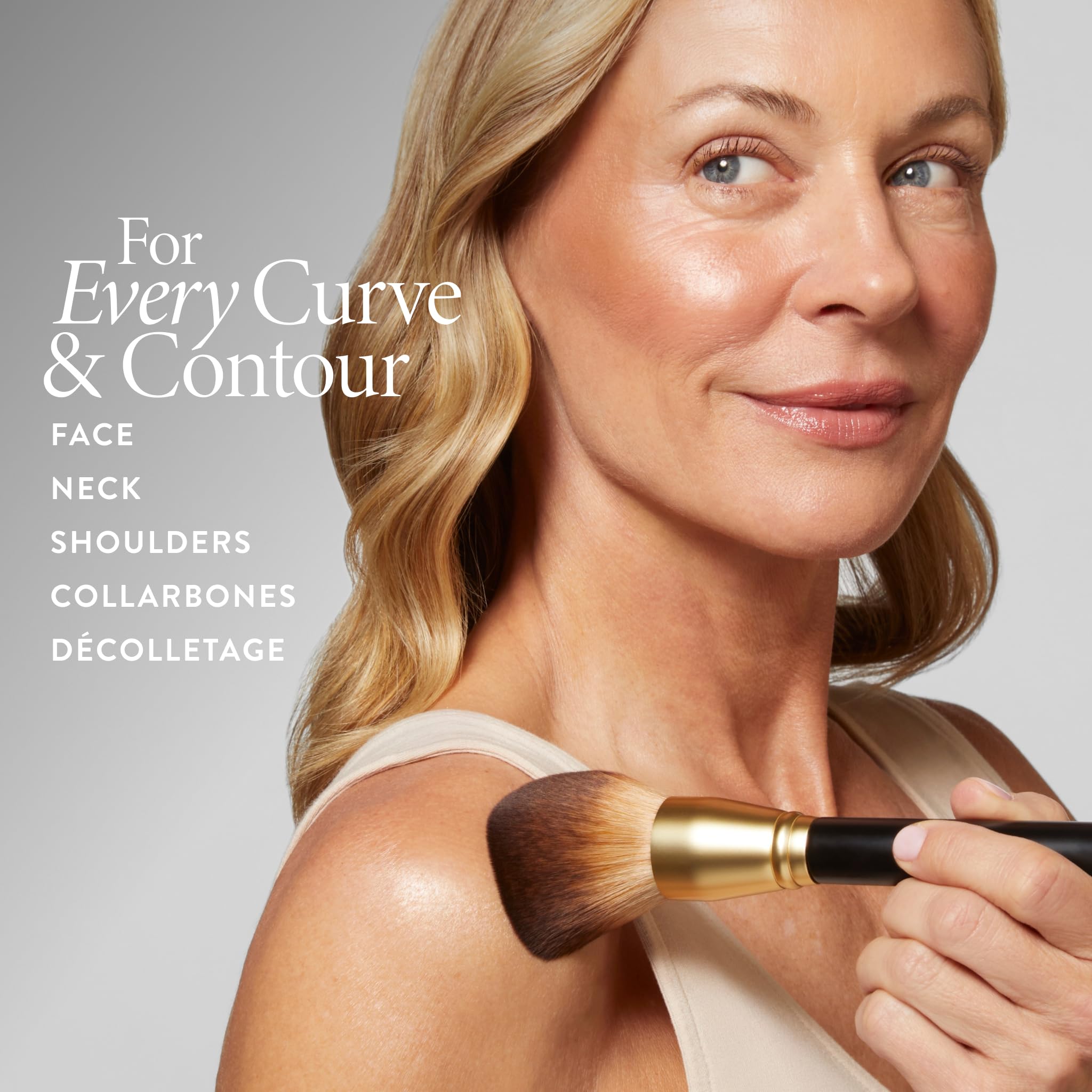 LAURA GELLER NEW YORK Cosmetic Professional Makeup Brushes - Cruelty-Free 02 Retractable Angled Kabuki Brush