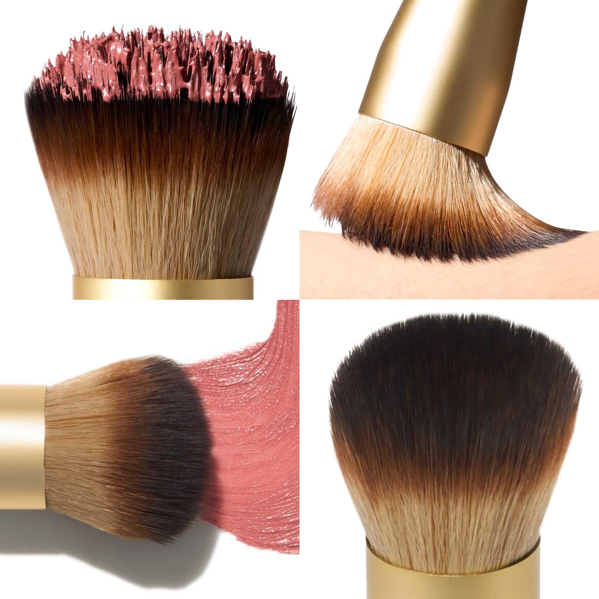 LAURA GELLER NEW YORK Cosmetic Professional Makeup Brushes - Cruelty-Free 02 Retractable Angled Kabuki Brush