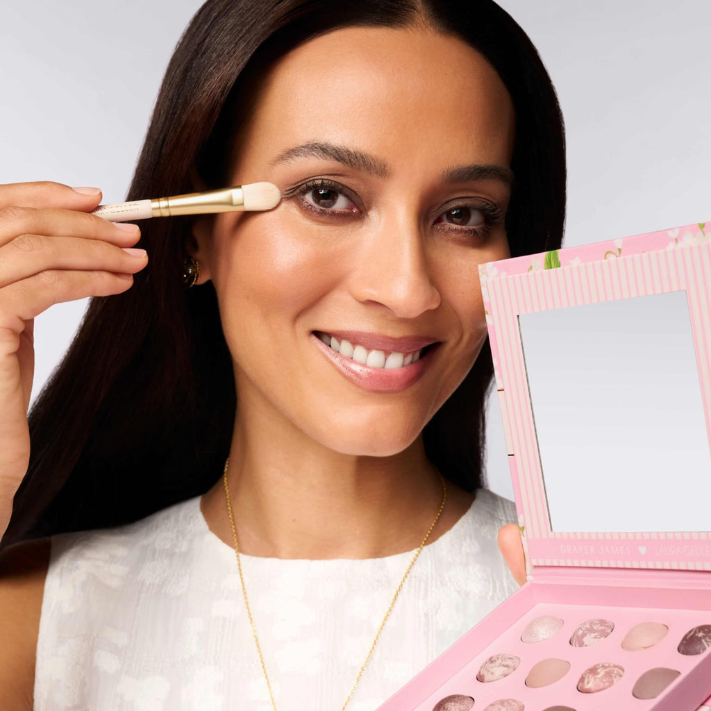 LAURA GELLER NEW YORK Cosmetic Professional Makeup Brushes - Cruelty-Free 02 Retractable Angled Kabuki Brush